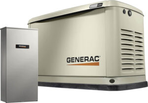 Home Standby Generator Generac 7043 Air Cooled 22KW/19.5KW, 200 Amp for Whole House with Transfer Switch